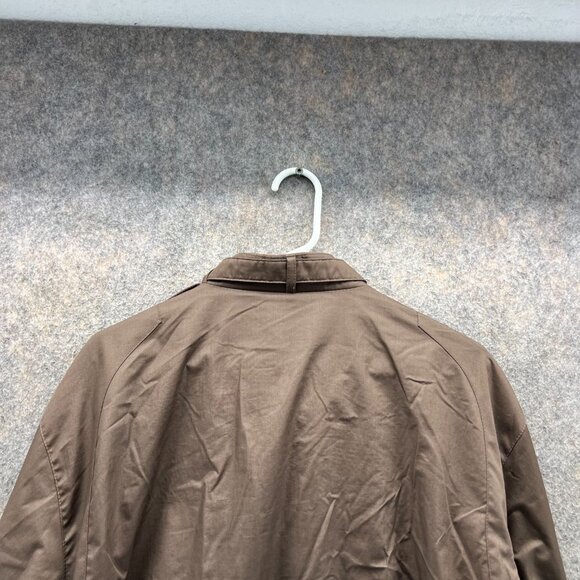 Members Only Jacket Men Large Windbreaker Brown Full Zip  Wind-stopper Vtg - Picture 9 of 12